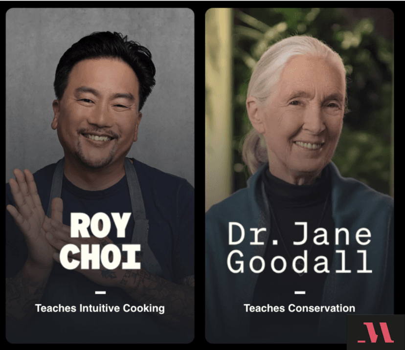 Roy Choi and Dr. Jane Goodall of Masterclass